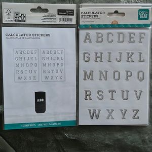 Letter stickers